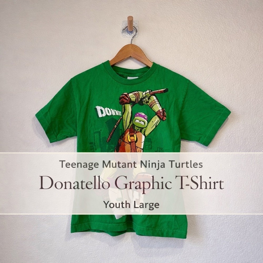 Teenage Mutant Ninja Turtles Donatello Graphic T-Shirt Green Youth Large